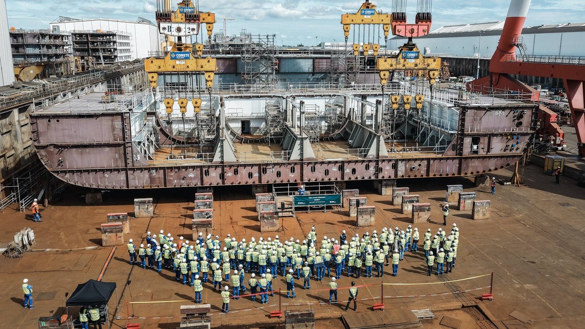 Royal Caribbean begins building follow-up to Utopia of the Seas