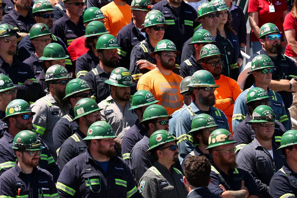  S&P Global data show factory layoffs nearing 2008-era financial crisis levels.  Kevin Lamarque-Pool/Getty Images