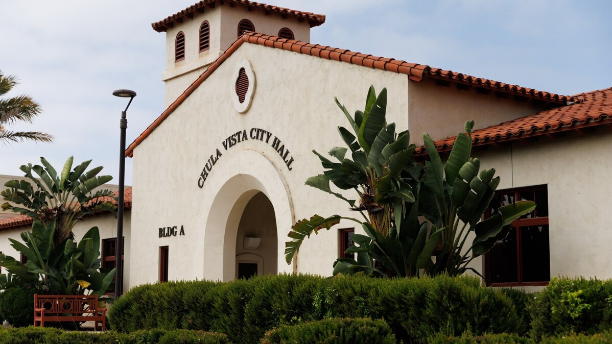 Chula Vista City Hall, as seen on Friday, May 1, 2026. (Kristian Carreon / The San Diego Union-Tribune)