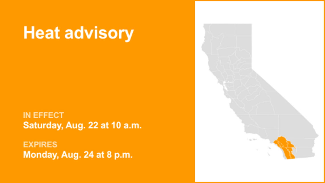UPDATE: Heat advisory in place for Riverside County Mountains until Friday evening 