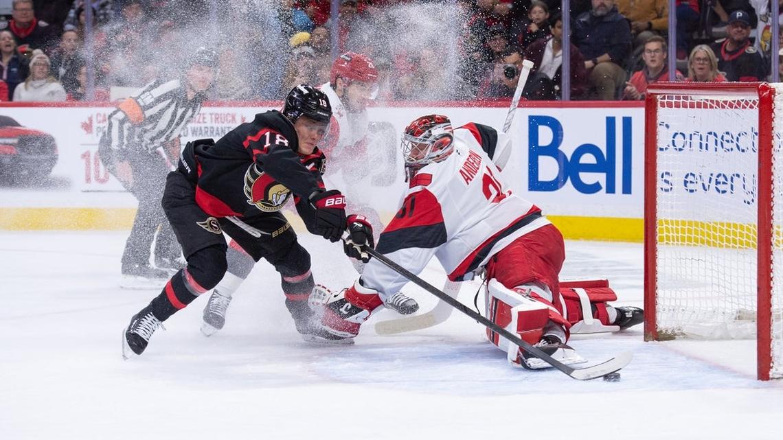 Senators regain playoff spot, deny Canes division title 