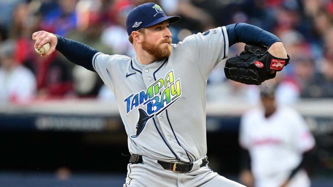 Drew Rasmussen pitches Rays to 3-2 ALCS series lead over Guardians  