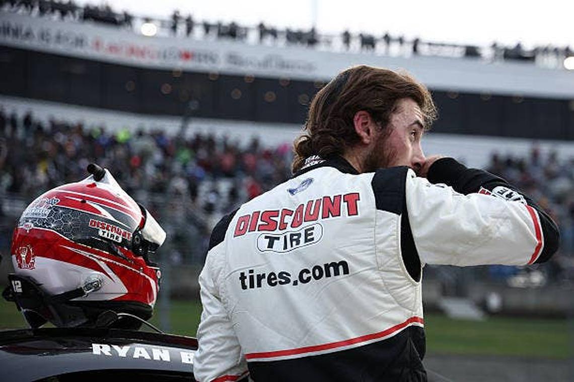  Ryan Blaney next to his car on pit road at Martinsville. Photo by Jared C. Tilton/Getty Images