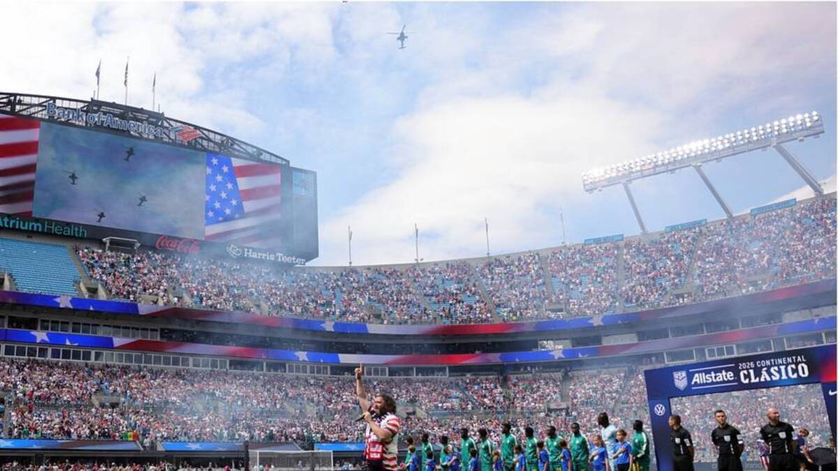  Anthem singers and flyovers aren't common at the World cup. | John Dorton/USSF/Getty Images 