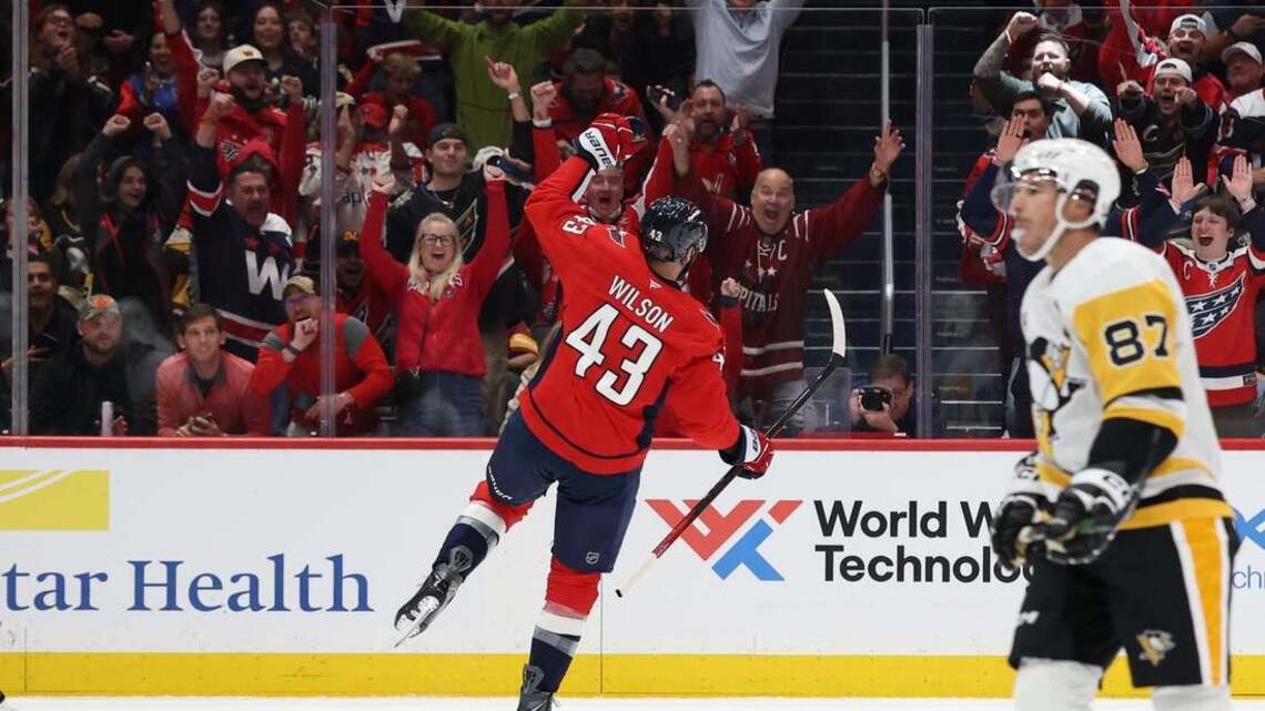 Wilson produces three points as Capitals get past Penguins
