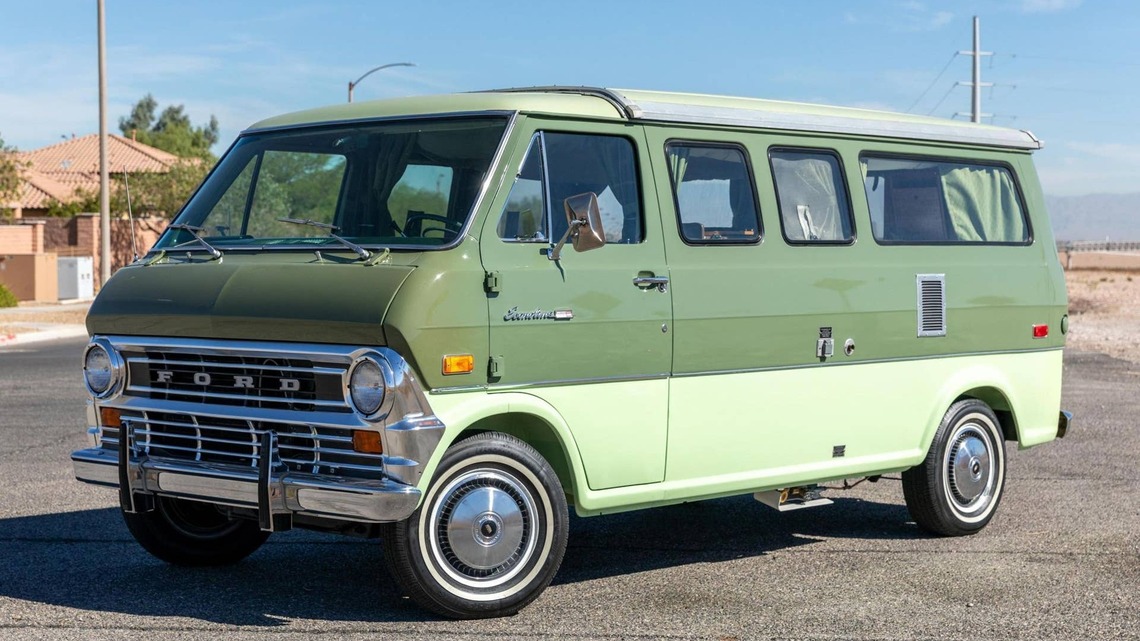 1972 Ford Econoline E-200 Camper Van for Sale With 51,100 Miles Shown 