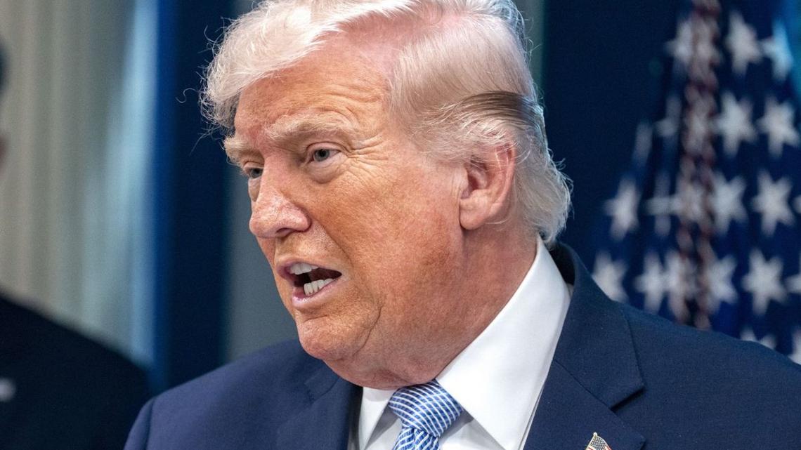 Trump says Iran blocking oil tankers from passing through Hormuz Strait 