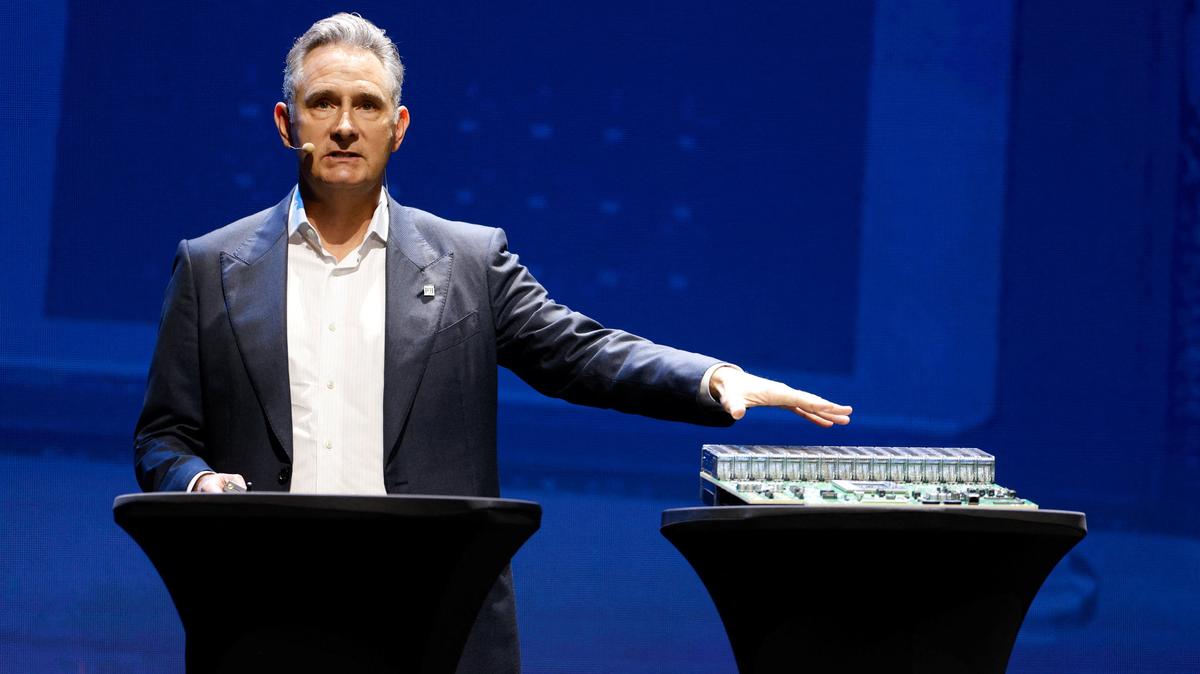 Marvell CEO Matt Murphy delivers a keynote speech during Computex in Taipei, Taiwan, June 2, 2026. REUTERS/Ann Wang
