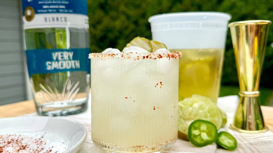 I Tried Recreating the Viral Pickle Margarita-and I Fully Understand the Hype 