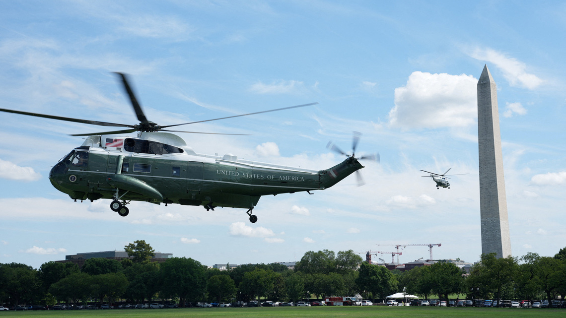 U.S. transport secretary says working on telecom issues fix after close call involving Marine One 