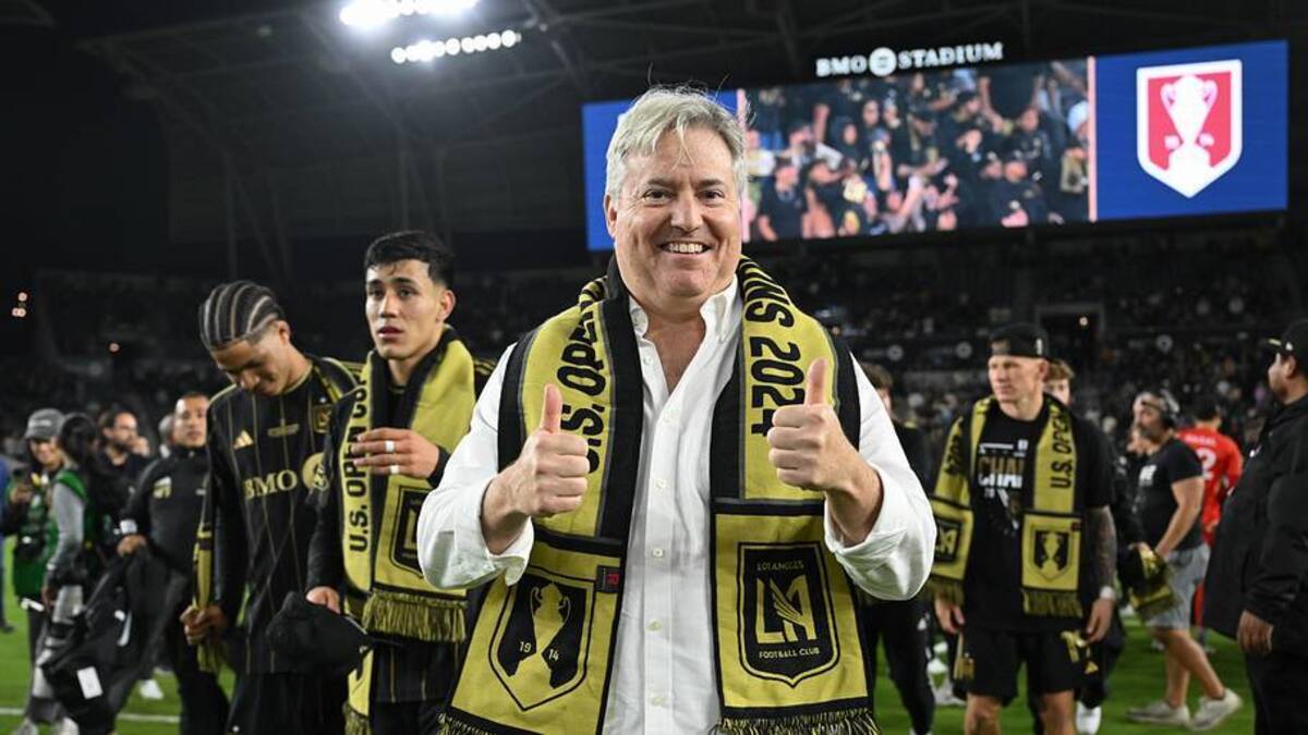  LAFC co-owner Larry Berg is in contention to take over for Don Garber. | Shaun Clark/ISI Photos/USSF/Getty Images 