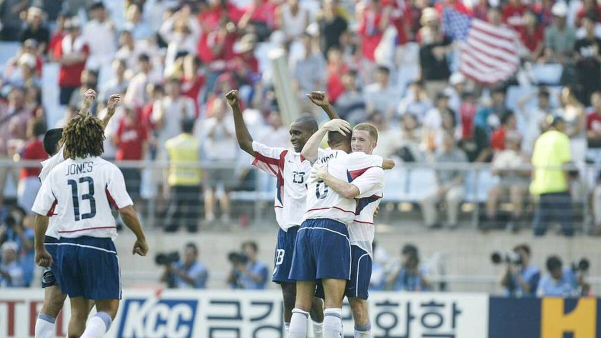  The USMNT held Mexico scoreless as it advanced to the quarterfinals of the 2002 World Cup. | Simon Bruty/Anychance/Getty Images 