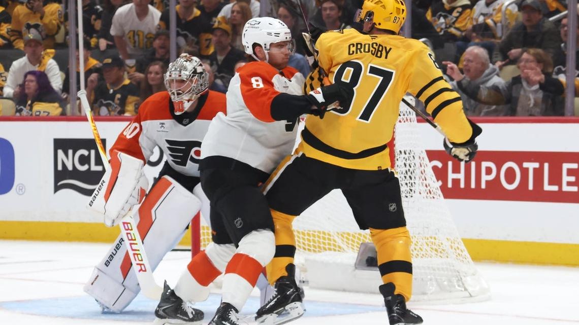 Flyers emerge with win over Penguins in opening tussle of playoff series 