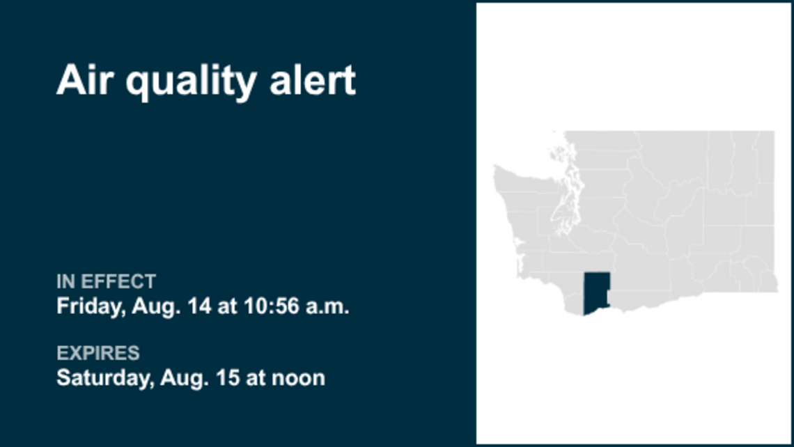 Air quality alert active for Skamania County Saturday 