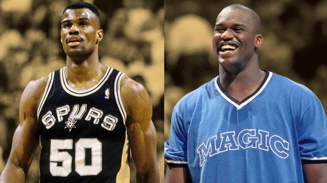 David Robinson laughed off Shaquille O'Neal's claim that NBA stars were jealous of him: "He has nothing we want" 