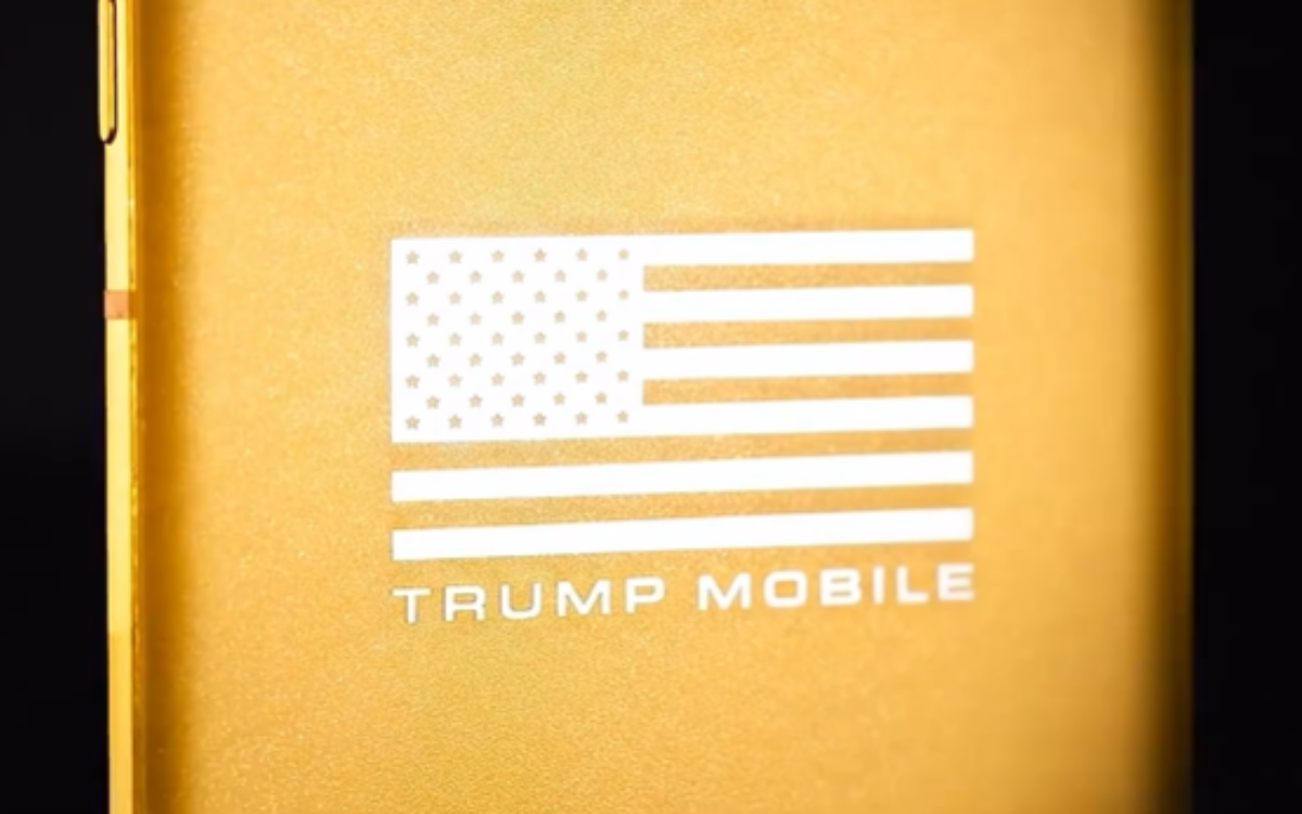  The flag on the T1 Trump Mobile 