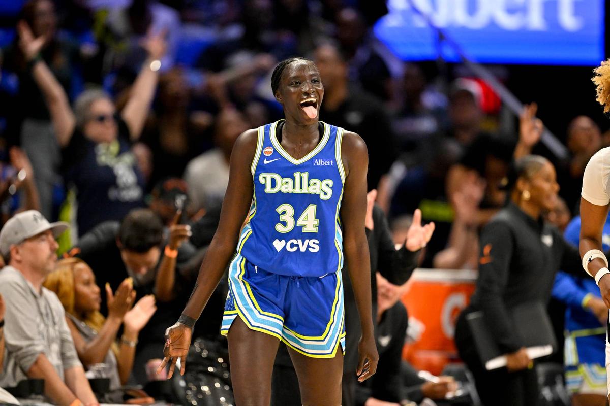  Dallas Wings forward Awak Kuier (34) Jerome Miron-Imagn Images