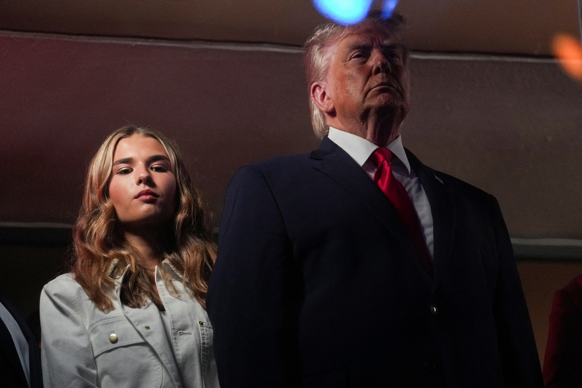 U.S. President Donald Trump attends Game 3 of the NBA playoffs at Madison Square Garden in New York City, New York, U.S., June 8, 2026. REUTERS/Nathan Howard