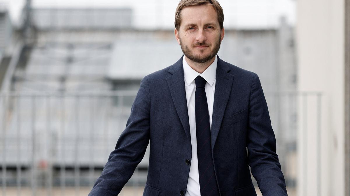 La France Insoumise (France Unbowed - LFI) member of parliament Francois Piquemal poses on the rooftop of the National Assembly in Paris, France, May 5, 2026. REUTERS/Benoit Tessier