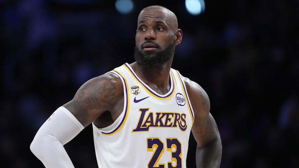  LeBron James will have to lead the way for the Lakers to start the NBA playoffs | Kirby Lee-Imagn Images 