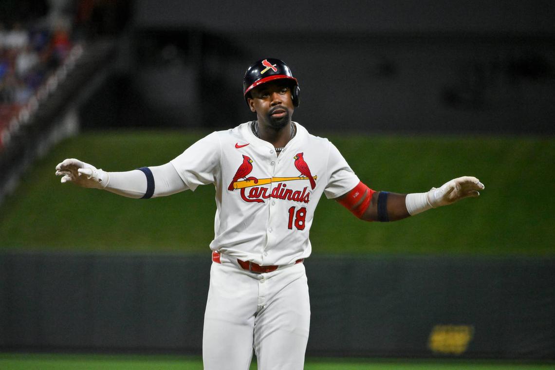  Jordan Walker plate discipline stability highlights reliable strikeout and walk rates for early fantasy evaluation decisions. © Jeff Curry-Imagn Images