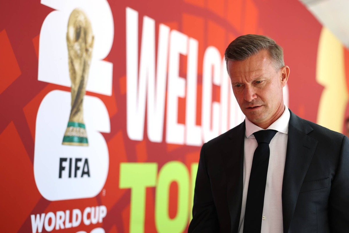  Jesse Marsch, Head Coach of Canada, arrives before the FIFA World Cup 2026 Group B match between Canada and Bosnia and Herzegovina at Toronto Stadium on June 12, 2026 in Toronto, Ontario. (Photo by Maja Hitij - FIFA/FIFA via Getty Images) Photo by Maja Hitij - FIFA/FIFA via Getty Images