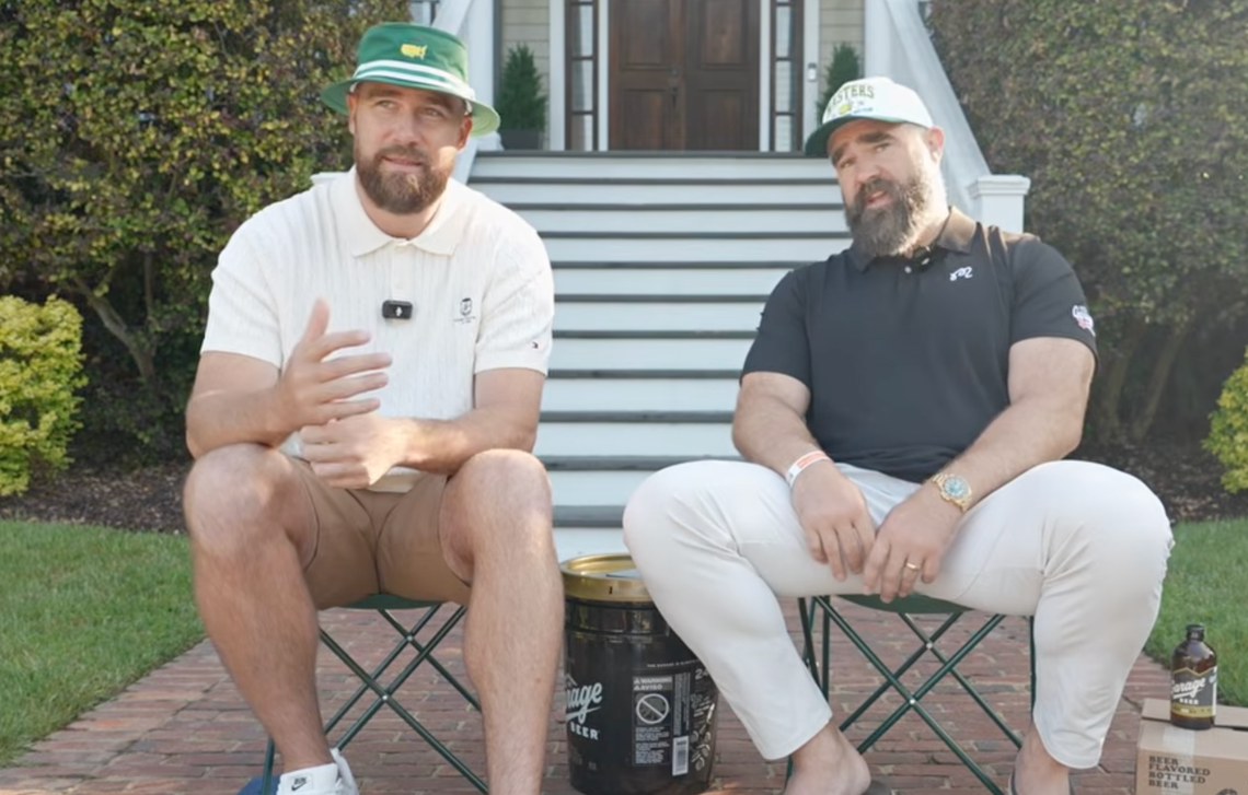  Travis Kelce at The Masters. 