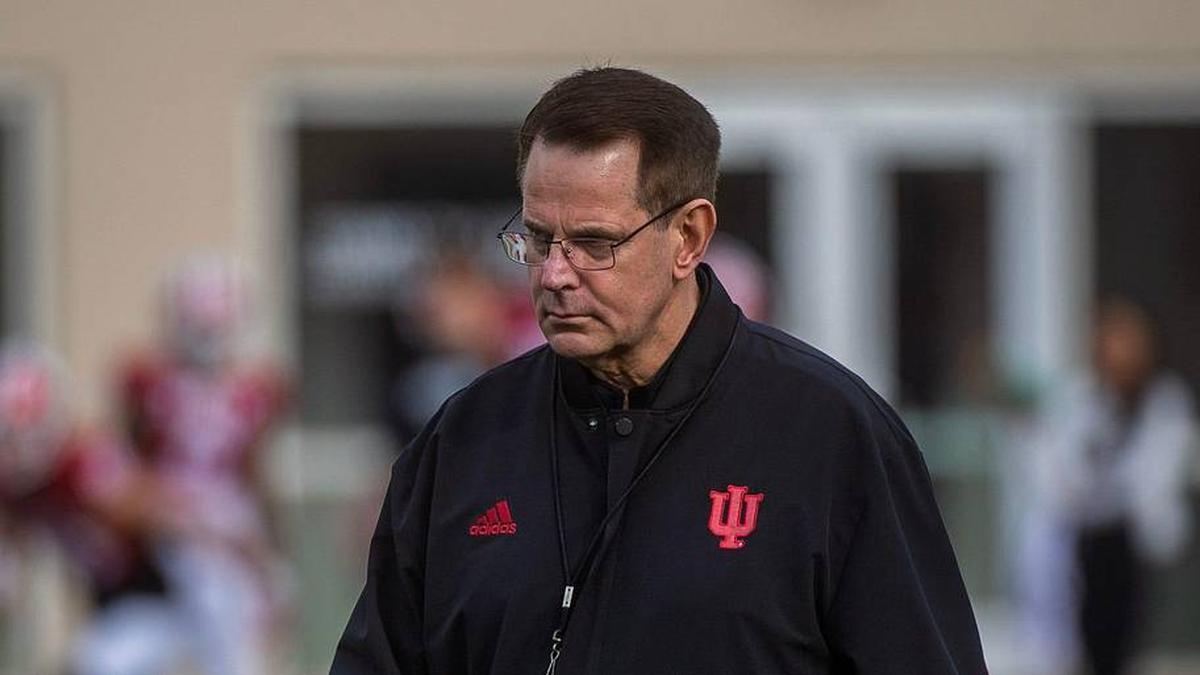  Indiana Head Coach Curt Cignetti during spring football practice at Memorial Stadium on Thursday, April 2, 2026. | Rich Janzaruk/Herald-Times / USA TODAY NETWORK via Imagn Images 