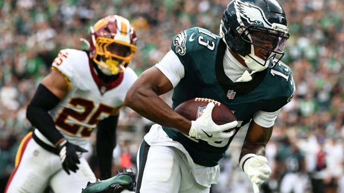 Eagles stave off Commanders' late push, extend win streak in openers 