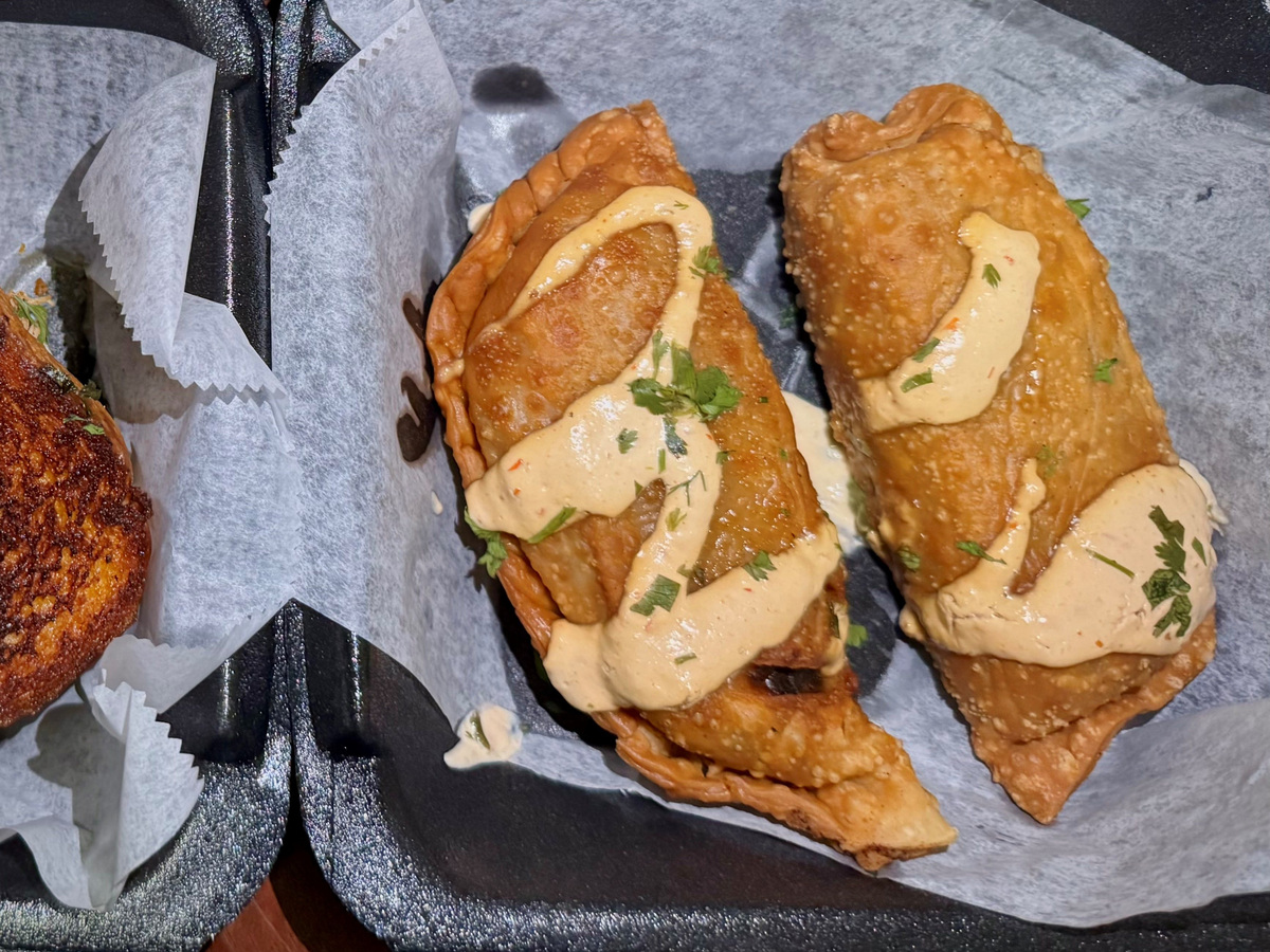 Chicken empanadas from Double Dippin food truck.