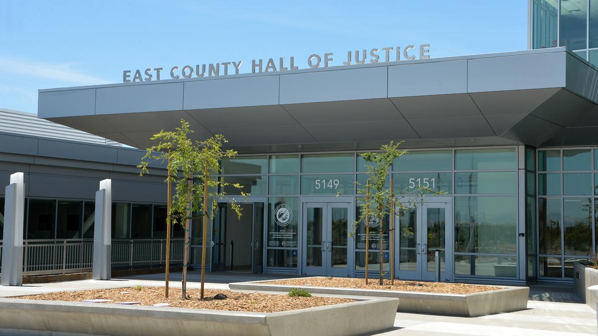 The new East County Hall Of Justice is photographed in Dublin, Calif., on Friday, June 2, 2017. Starting in July, all criminal arraignments at the Alameda County Superior Court will take place at the new East County Hall of Justice.(Doug Duran/Bay Area News Group)