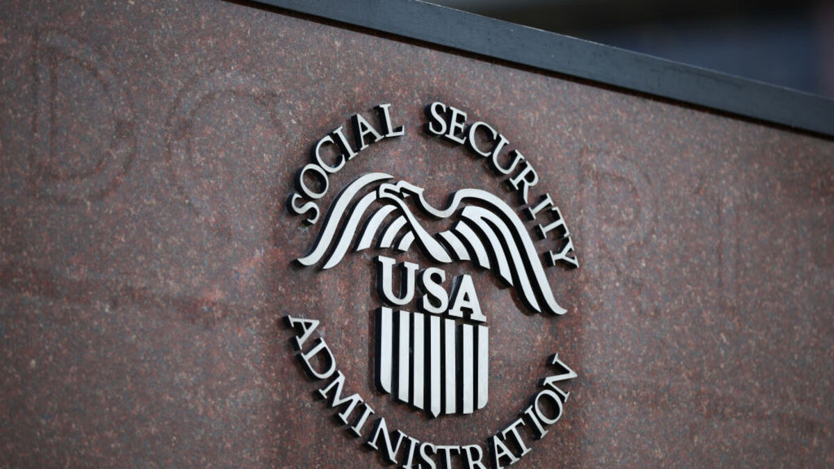 Social Security Administration Headquarters. WOODLAWN, MARYLAND - MARCH 19: A sign in front of the entrance of the Security Administration's main campus on March 19, 2025 in Woodlawn, Maryland. Elon Musk's Department of Government Efficiency (DOGE) has announced plans to eliminate thousands of agency positions as well as numerous regional and local Social Security offices. (Photo by Kayla Bartkowski/Getty Images)