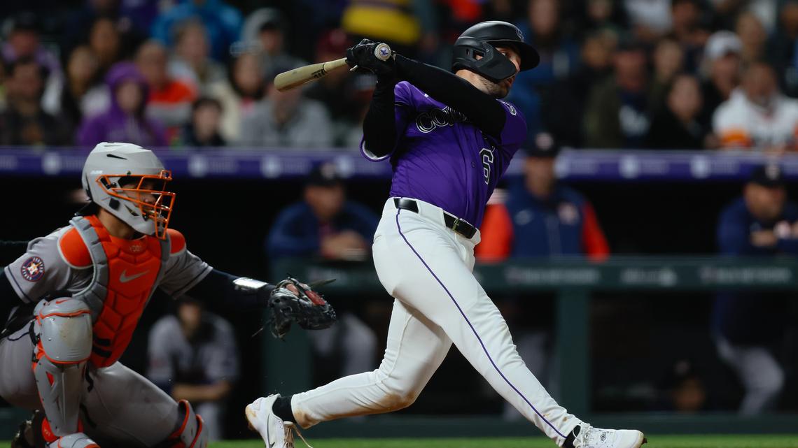 Rockies beat Astros in series opener behind 8-run inning 