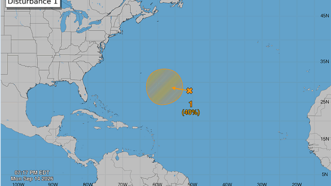 Hurricane center ups odds on newly tracked Atlantic system