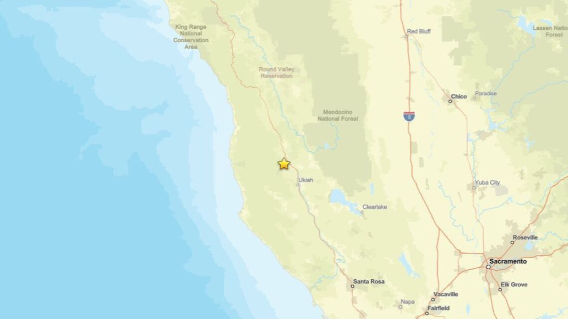 Update: Earthquake of 2.0 magnitude reported near Redwood Valley, CA on Aug. 25 
