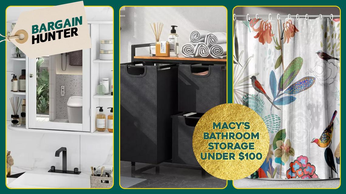 Home Reorg: 15 Bathroom Storage Ideas and Accessories for Under $100 at Macy's 