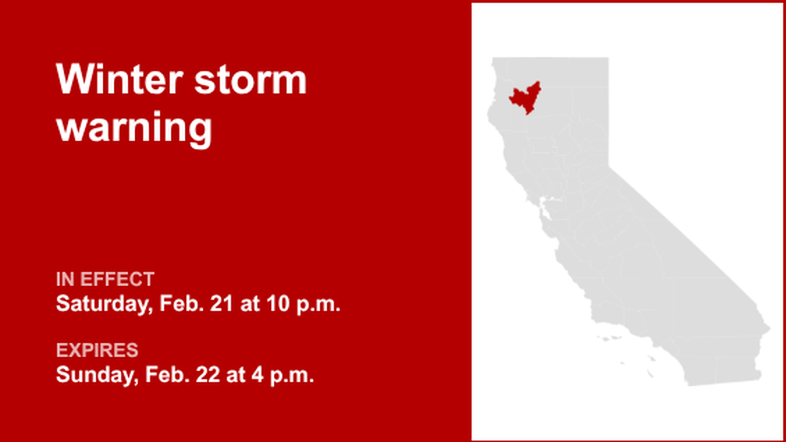 UPDATE: Winter storm warning issued for Northern Trinity for Saturday and Sunday 