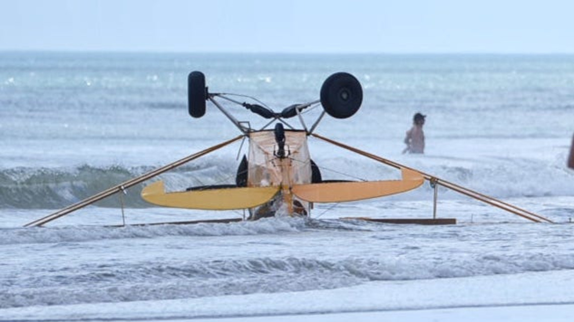 Beach Safety responds to banner plane crash in New Smyrna Beach