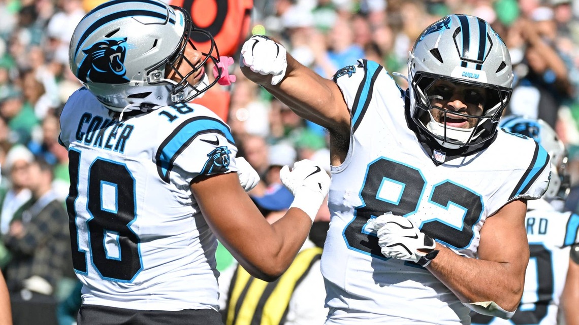 Tommy Tremble's Two Touchdowns Lift Panthers Past Eagles 
