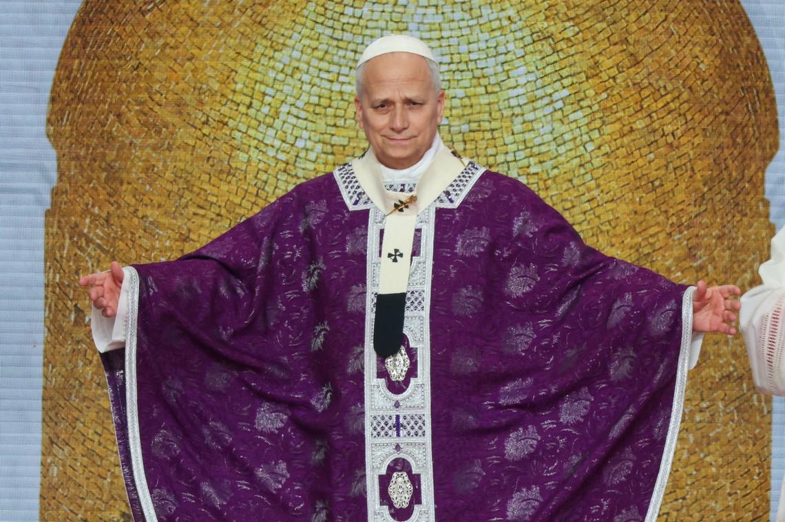 Pope Leo XIV in Monaco in March 2026.