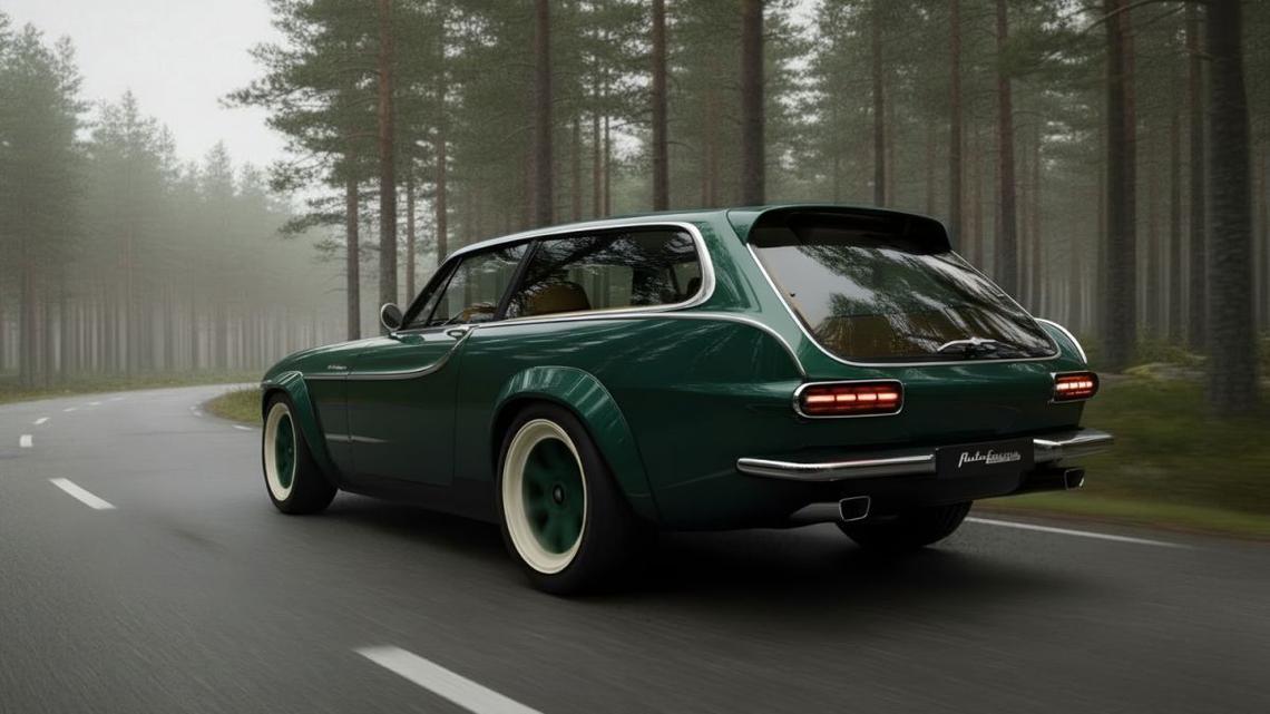 Volvo P1800 ES Reimagined as a Modern Shooting Brake with Turbo Power 