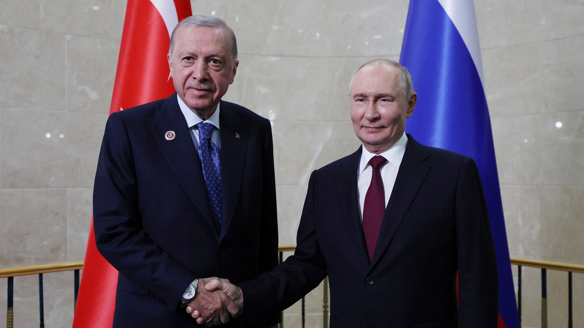 Erdogan says Turkey would consider full membership of China- and Russia-led security bloc 