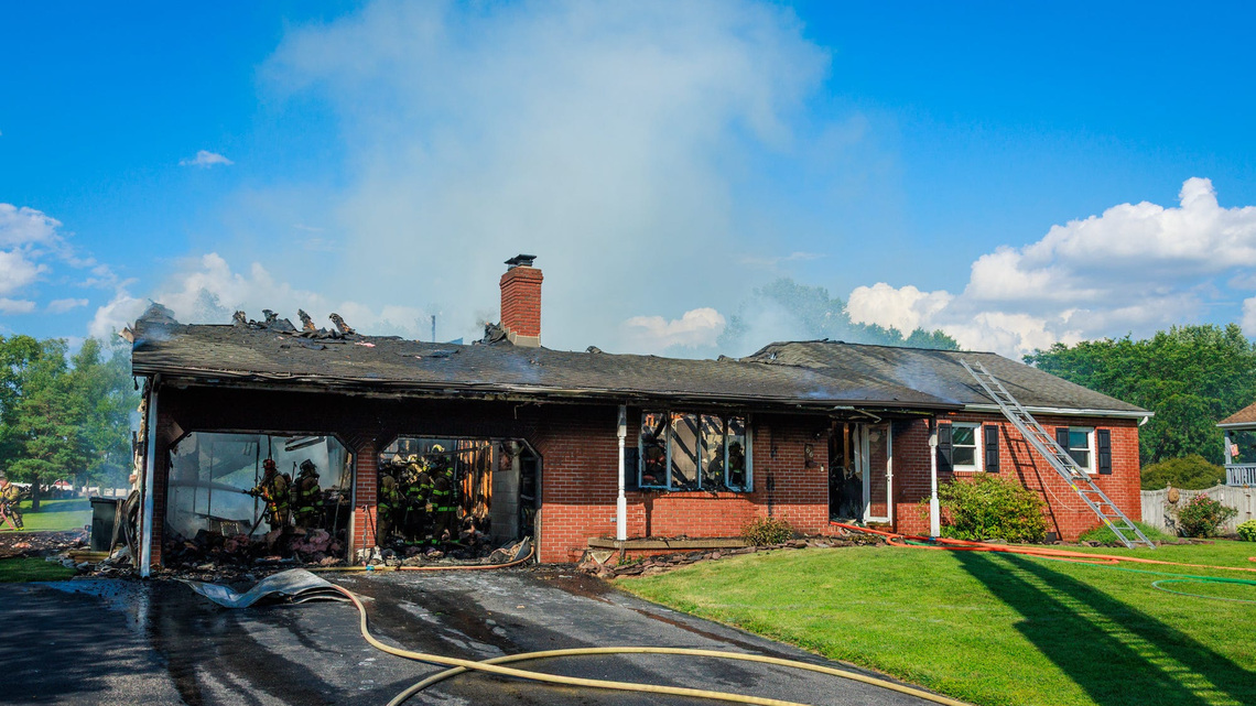 Lawnmower sparked fire that destroyed New Oxford home, officials say 