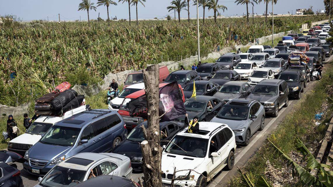 Thousands of Lebanese try to head home after Israel-Lebanon truce