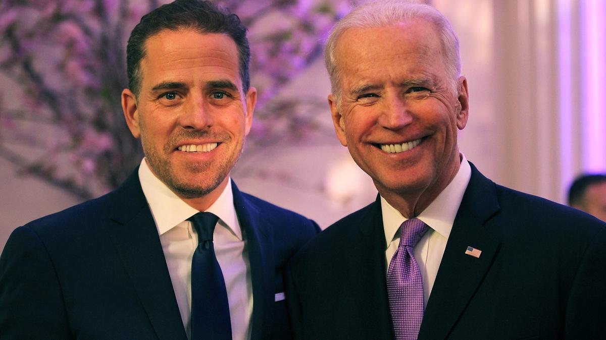 Hunter Biden and Joe Biden in 2016.