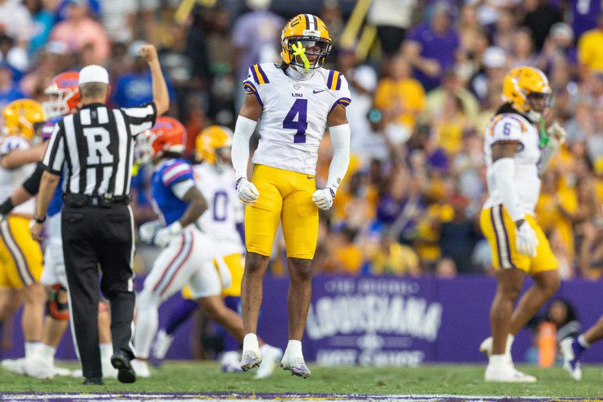  LSU Tigers cornerback Mansoor Delane (4) Stephen Lew-Imagn Images