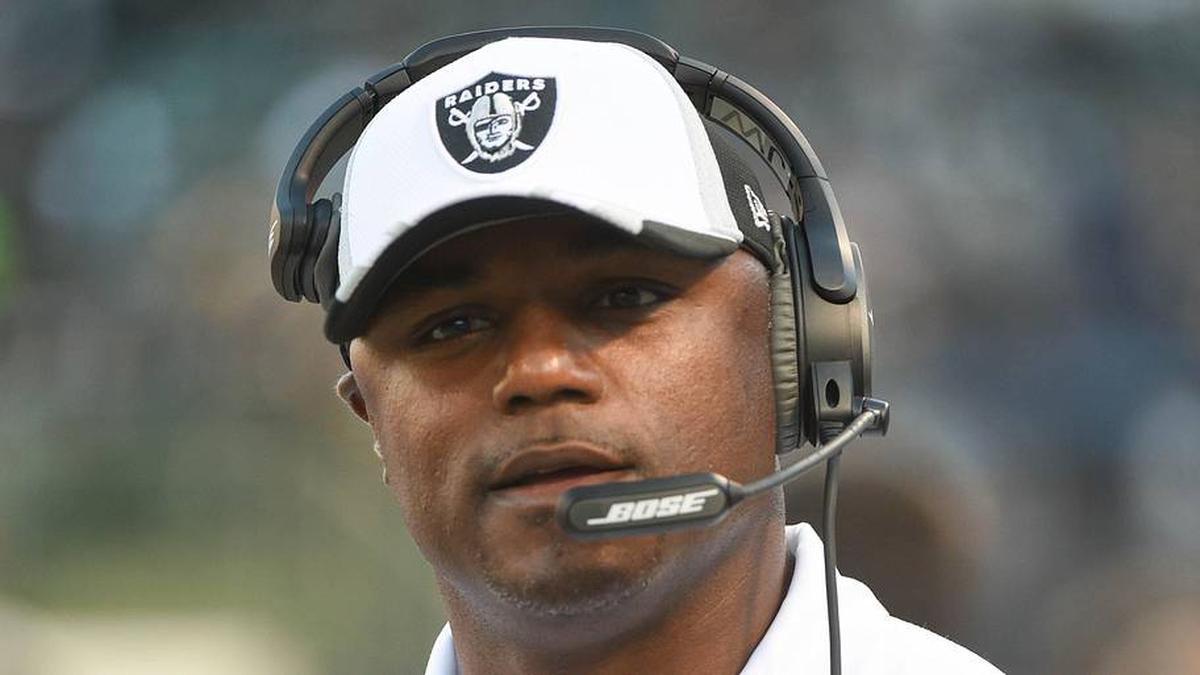  August 15, 2014; Oakland, CA, USA; Oakland Raiders defensive backs coach Joe Woods before the game against the Detroit Lions at O.co Coliseum. The Raiders defeated the Lions 27-26. Mandatory Credit: Kyle Terada-Imagn Images | Kyle Terada-Imagn Images 