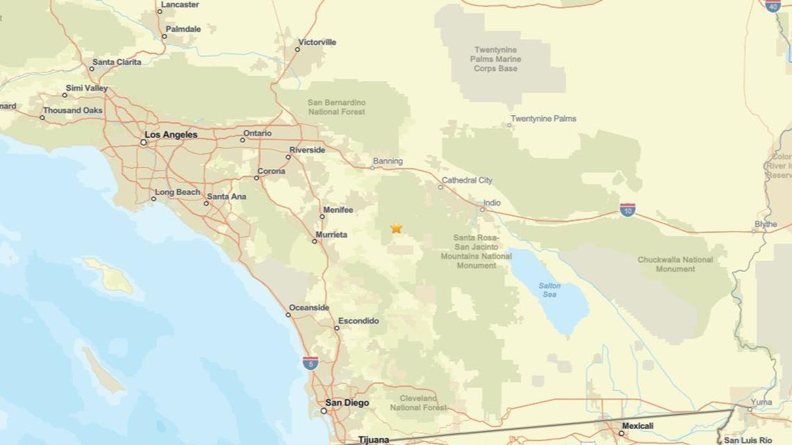 Earthquake of magnitude 2.0 recorded near Anza, CA on Feb. 25 