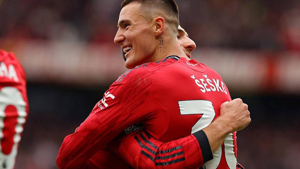  Šeško's strong end to the season continued. | Shaun Brooks/CameraSport/Getty Images 