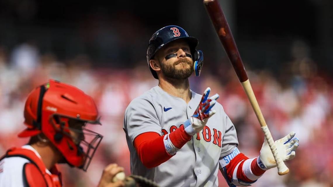  Red Sox shortstop Trevor Story has been one of many deeply disappointing hitters in Boston's lineup. | Katie Stratman-Imagn Images 